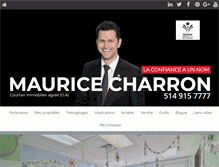 Tablet Screenshot of mauricecharron.com